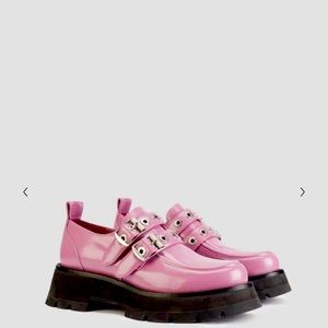 New w box! 3.1 Phillip Lim Kate Double Buckle Leather Loafers Creepers in Orchid